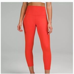 Lululemon Align HR Pant 25” Pockets Solar Orange Red Women’s Size 4